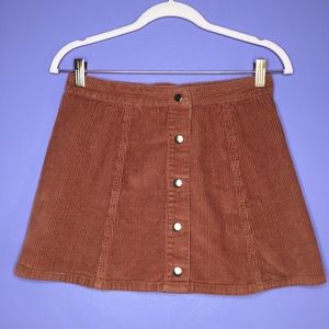Forever 21 Dusty Rose Corduroy Skirt